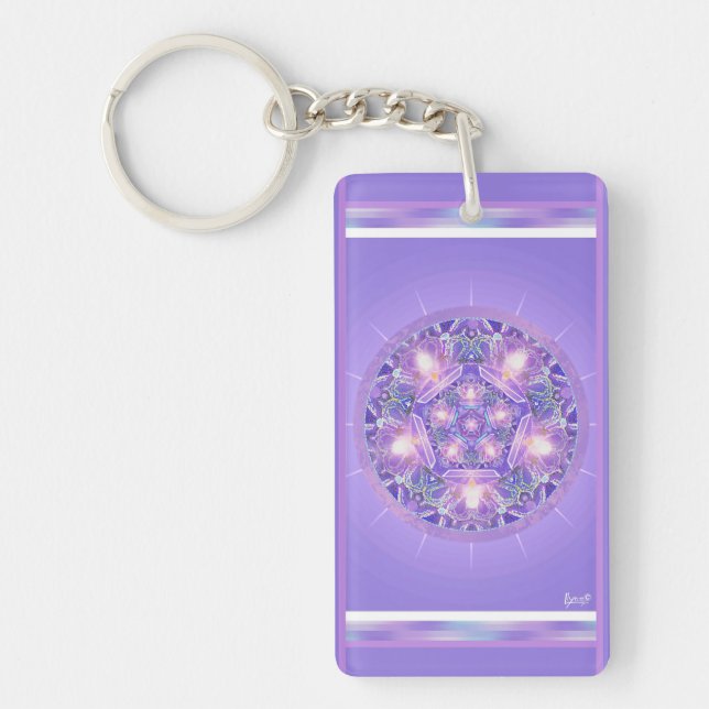 Purple W1 Key Ring (Front)