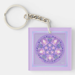 Purple W1 Key Ring