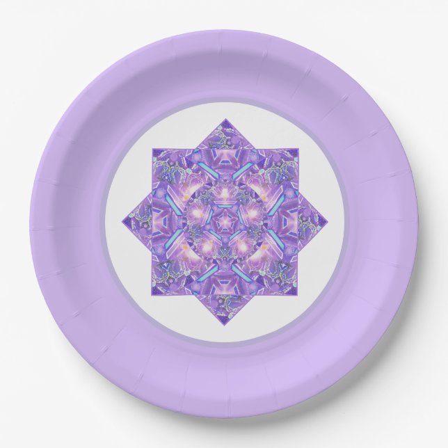 Purple W1 Paper Plate (Front)