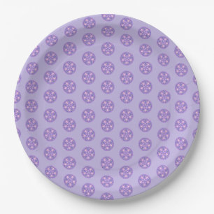 Purple W1 Paper Plate