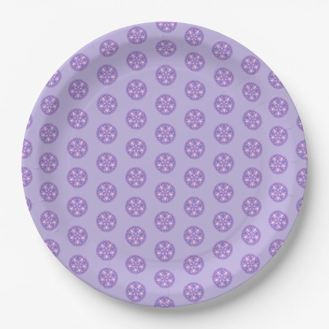 Purple W1 Paper Plate (Front)