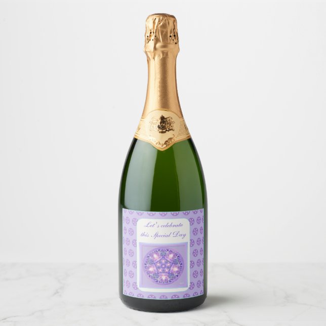 Purple W1 Sparkling Wine Label (Front)