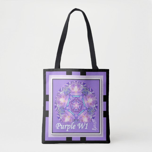 Purple W1 Tote Bag (Front)