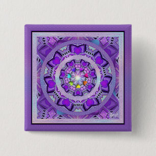Purple W2 15 Cm Square Badge