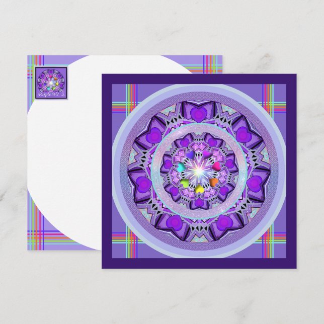 Purple W2 Card (Front/Back)