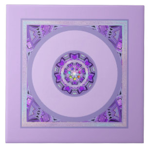 Purple W2 Ceramic Tile