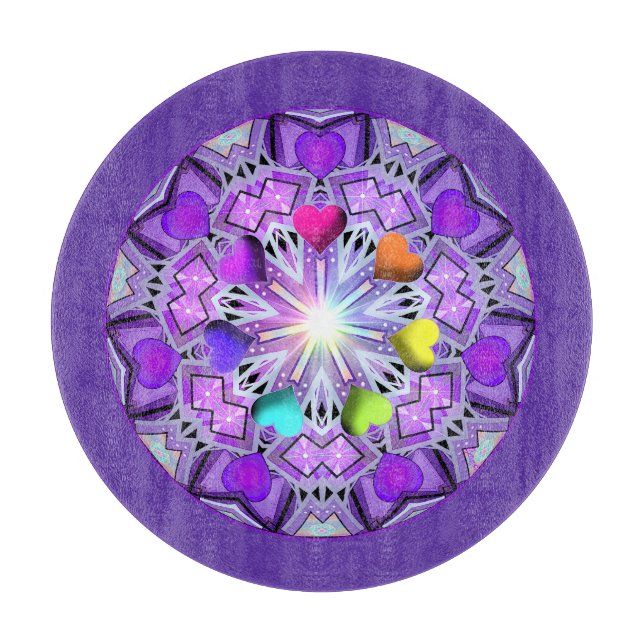 Purple W2 Cutting Board (Front)
