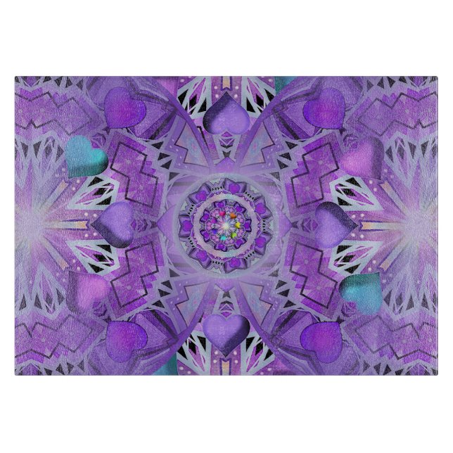 Purple W2 Cutting Board (Front)