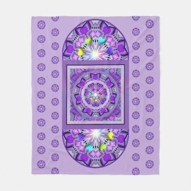 Purple W2 Fleece Blanket (Front)