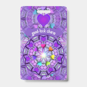 Purple W2 good-luck ID Badge