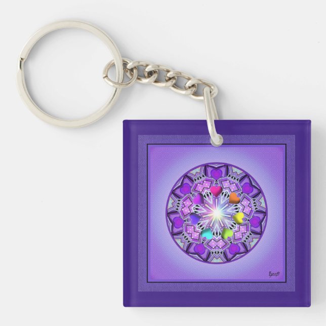 Purple W2 Key Ring (Front)