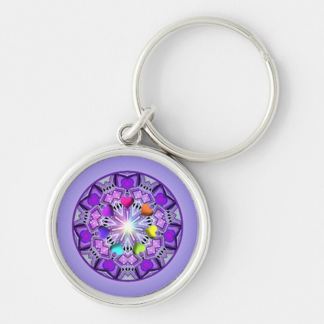 Purple W2 Key Ring (Front)