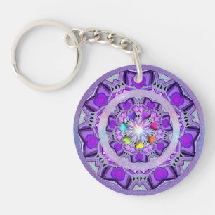 Purple W2 Key Ring
