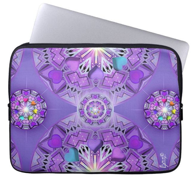 Purple W2 Laptop Sleeve (Front)