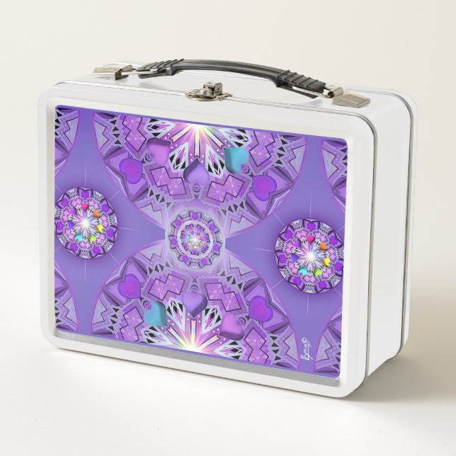 Purple W2 Metal Lunch Box (Front)