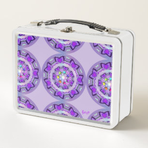 Purple W2 Metal Lunch Box