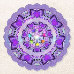 Purple W2 Paper Coaster