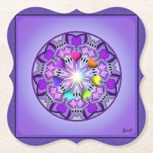Purple W2 Paper Coaster