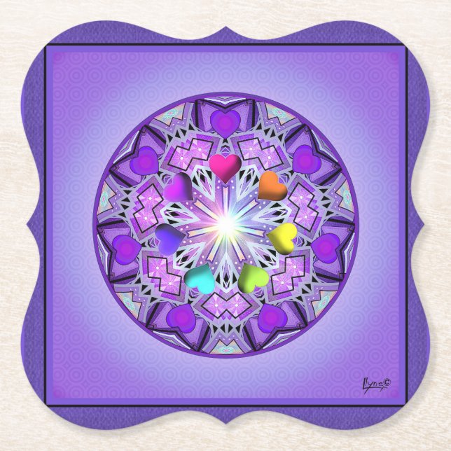 Purple W2 Paper Coaster (Front)