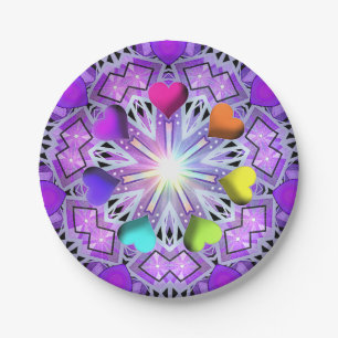 purple W2 Paper Plate