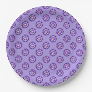 Purple W2 Paper Plate