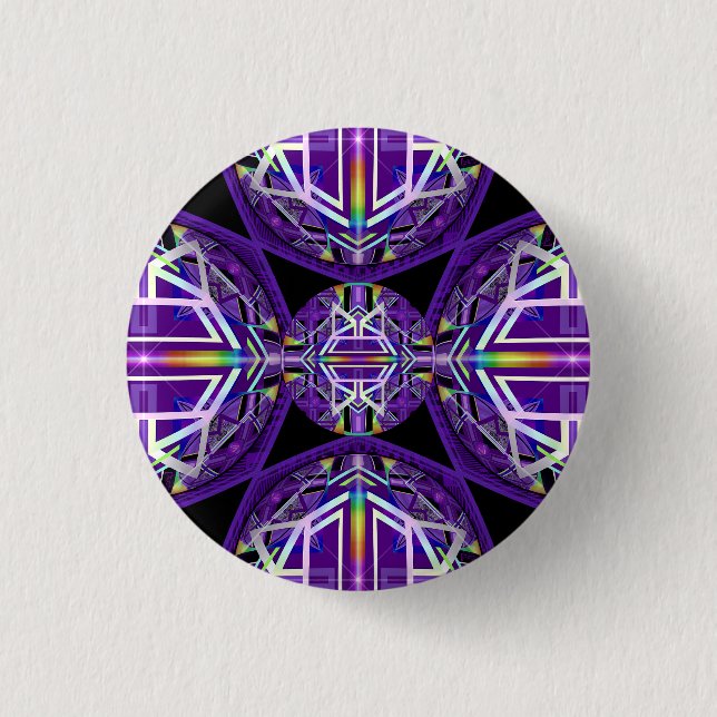 Purple W3 3 Cm Round Badge (Front)