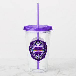 Purple W3 Acrylic Tumbler