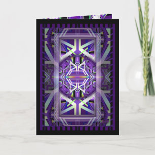 Purple W3 blank card
