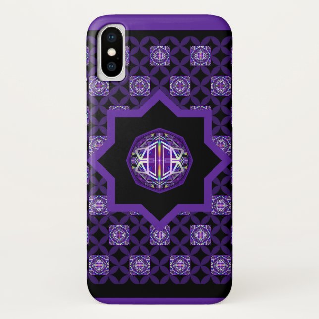 Purple W3 Case-Mate iPhone Case (Back)