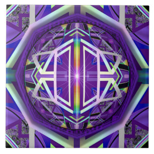 Purple W3 Ceramic Tile