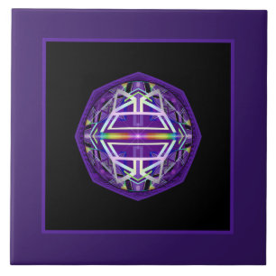 Purple W3 Ceramic Tile