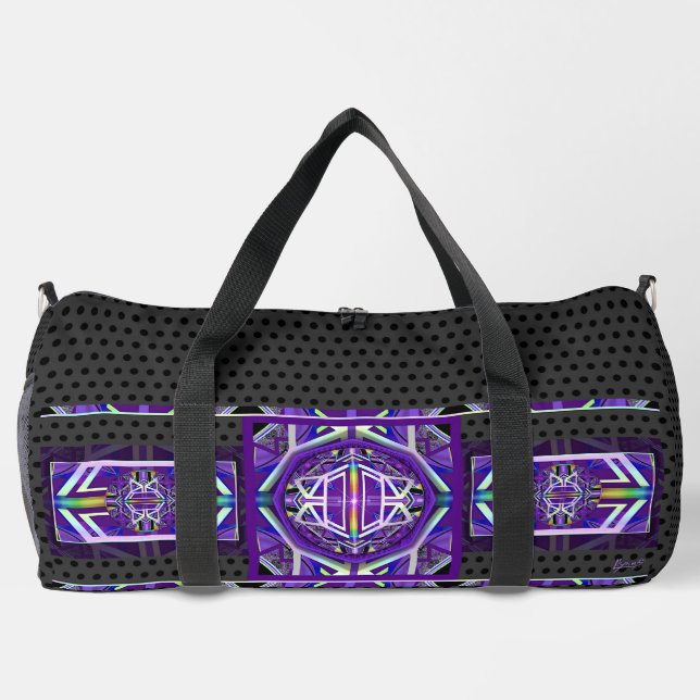 purple w3 duffle bag (Back)