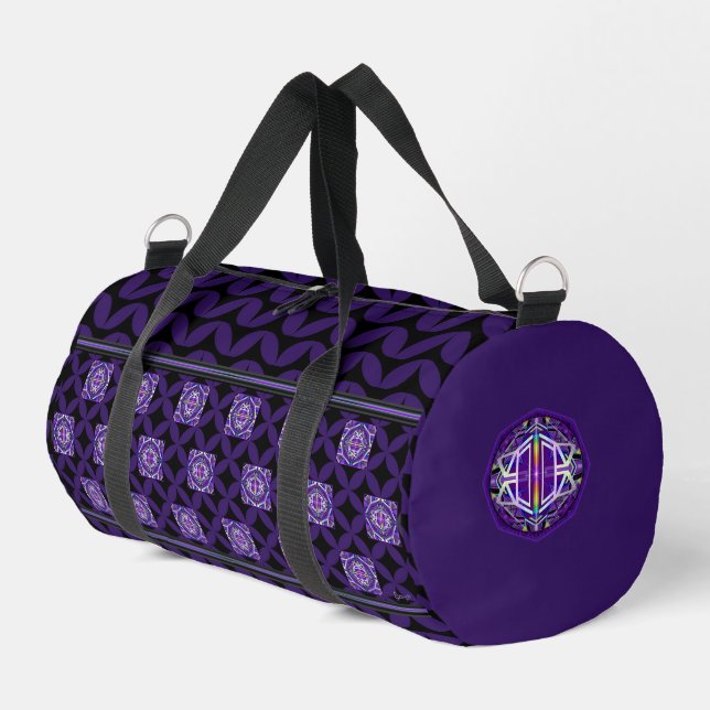 purple w3 duffle bag (Left Corner)