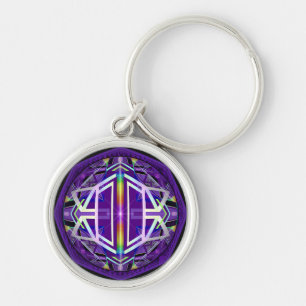 Purple W3 Key Ring