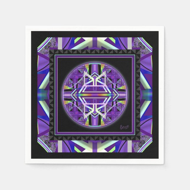 Purple W3 Napkin (Front)