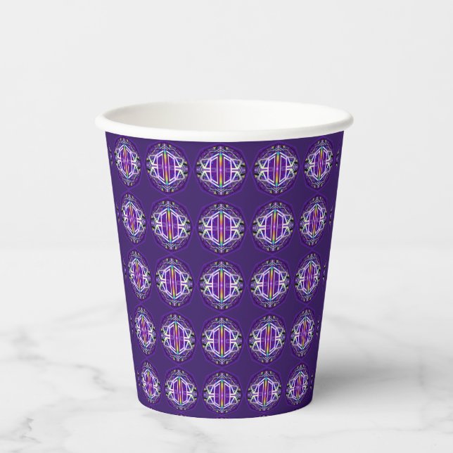 Purple W3 Paper Cups (Front)