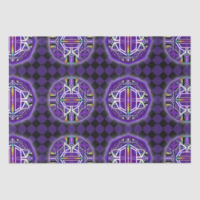 Purple W3 Tissue Paper (Front)