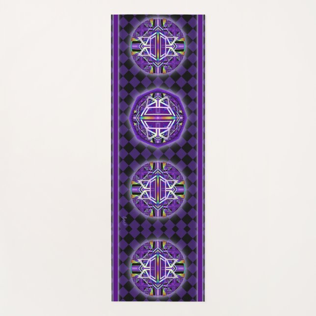 Purple W3 Yoga Mat (Front)