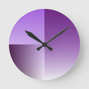 purple wall clock