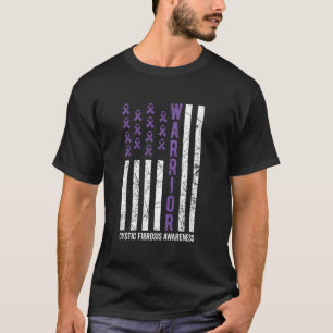 Purple Warrior For Women & Men Cystic Fibrosis Awa T-Shirt