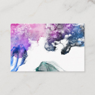 Purple Water Colour 001  Business Card
