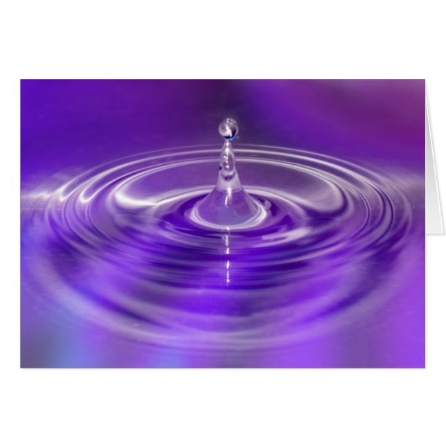 Purple Water Drop (Front Horizontal)