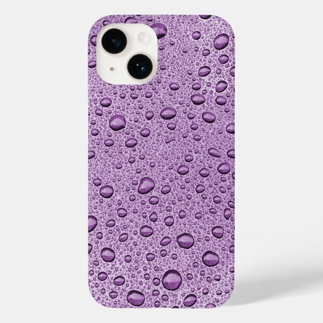 Purple water droplets Case-Mate iPhone case (Back)