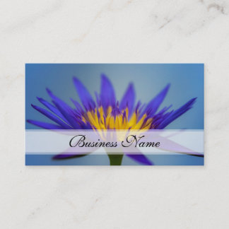 Purple Water Lily Business Card