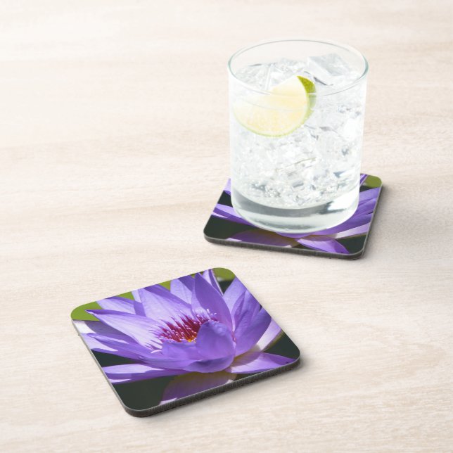 Purple Water Lily Coaster (Right Side)