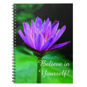Purple Water Lily Notebook
