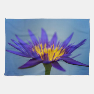Purple Water Lily Tea Towel