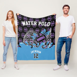Purple - Water Polo 🤽‍♀️ Sport in  Fleece Blanket