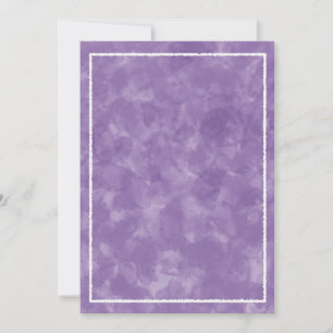 Purple Watercolor Baby Shower Rectangle Template