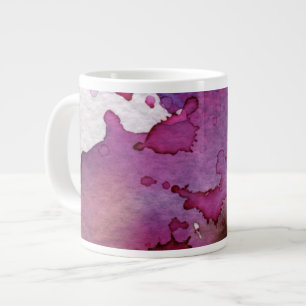 Purple Watercolor Background Large Coffee Mug